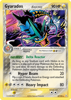 Gyarados δ Holon Phantoms card