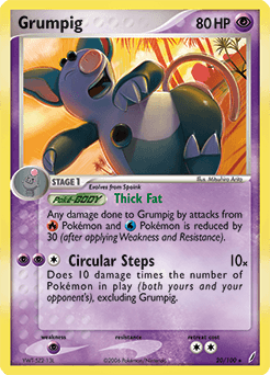 Grumpig Crystal Guardians card