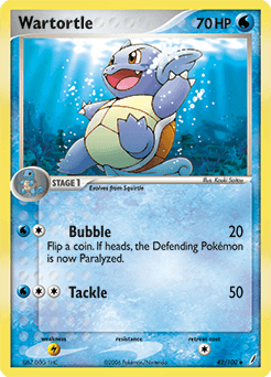 Wartortle Crystal Guardians card