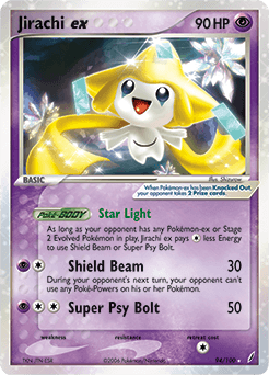 Jirachi ex Crystal Guardians card
