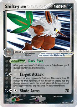 Shiftry ex Crystal Guardians card