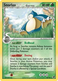 Snorlax Dragon Frontiers card