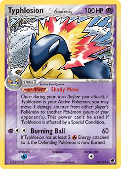 Typhlosion Dragon Frontiers card