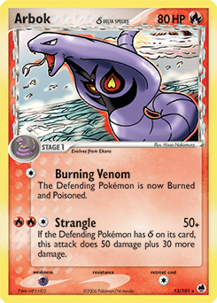 Arbok Dragon Frontiers card