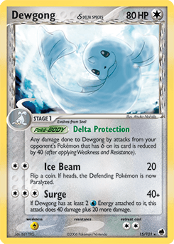 Dewgong Dragon Frontiers card