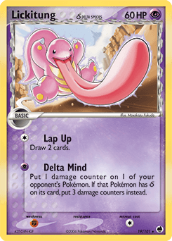 Lickitung Dragon Frontiers card