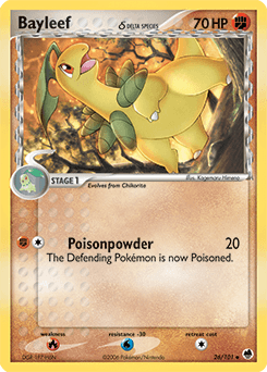 Bayleef Dragon Frontiers card