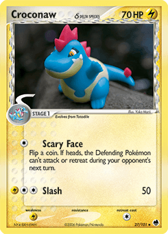 Croconaw Dragon Frontiers card