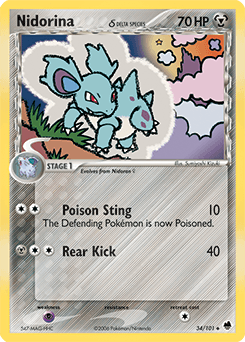 Nidorina Dragon Frontiers card