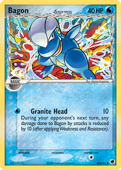 Bagon Dragon Frontiers card