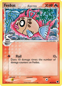 Feebas Dragon Frontiers card