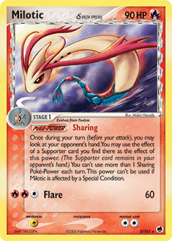 Milotic Dragon Frontiers card