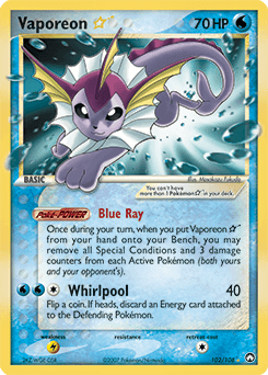 Vaporeon ★ Power Keepers card