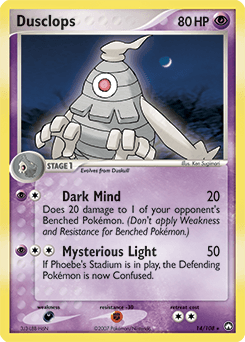 Dusclops Power Keepers card
