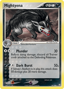 Mightyena Power Keepers card