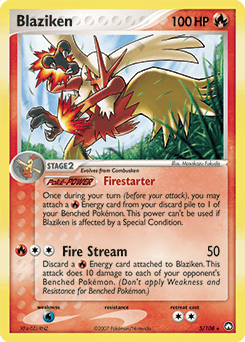 Blaziken Power Keepers card