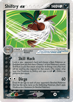 2007 Power Keepers Shiftry ex #97