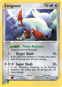 Zangoose Sandstorm card