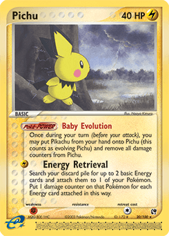 2003 Sandstorm Pichu #20