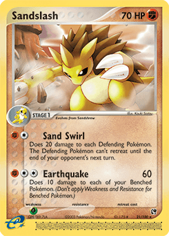Sandslash Sandstorm card