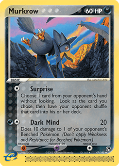Murkrow Sandstorm card