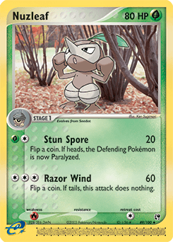 Nuzleaf Sandstorm card