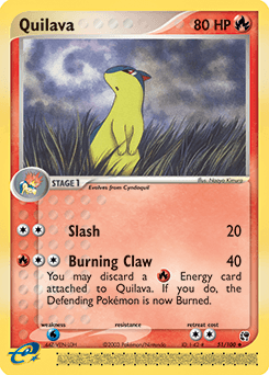 Quilava Sandstorm card