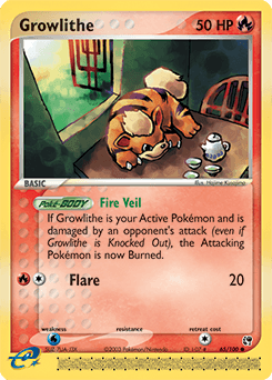 Growlithe Sandstorm card