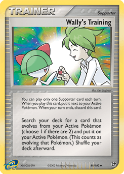 Wally's Training Sandstorm card
