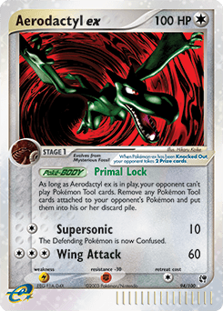 Aerodactyl ex Sandstorm card