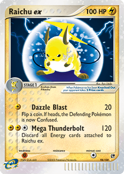 Raichu ex Sandstorm card