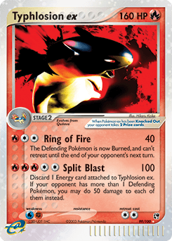Typhlosion ex Sandstorm card