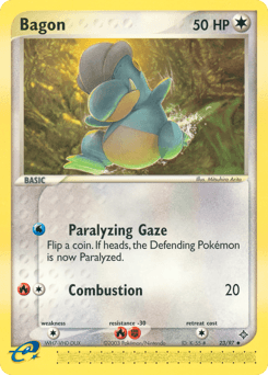 Bagon Dragon card