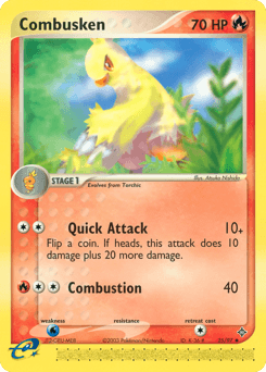 Combusken Dragon card