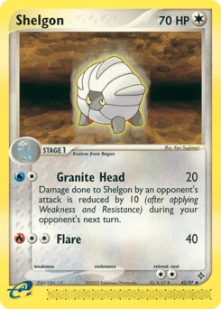 Shelgon Dragon card