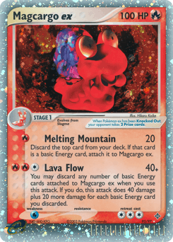 Magcargo ex Dragon card
