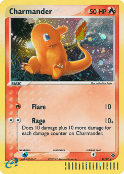 Charmander Dragon card