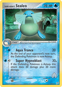Team Aqua's Sealeo Team Magma vs Team Aqua card