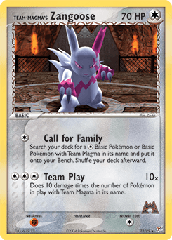 2004 Team Magma vs Team Aqua Team Magma's Zangoose #23