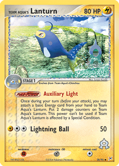 2004 Team Magma vs Team Aqua Team Aqua's Lanturn #28