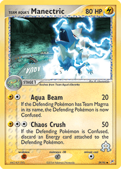 2004 Team Magma vs Team Aqua Team Aqua's Manectric #29