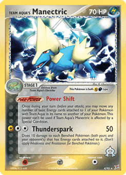 2004 Team Magma vs Team Aqua Team Aqua's Manectric #4