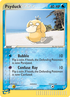 Psyduck Team Magma vs Team Aqua card