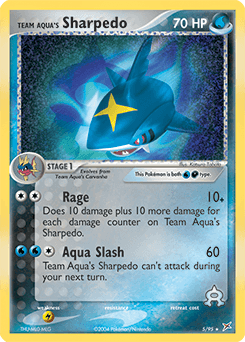Team Aqua's Sharpedo Team Magma vs Team Aqua card