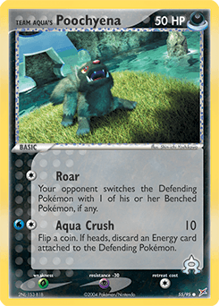Team Aqua's Poochyena Team Magma vs Team Aqua card