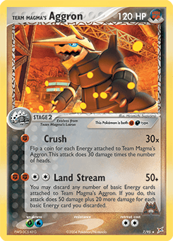 Team Magma's Aggron Team Magma vs Team Aqua card
