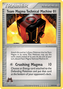 2004 Team Magma vs Team Aqua Team Magma Technical Machine 01 #84
