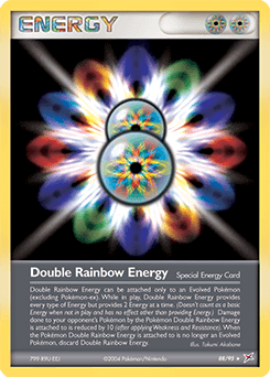 Double Rainbow Energy Team Magma vs Team Aqua card