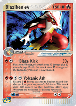Blaziken ex Team Magma vs Team Aqua card