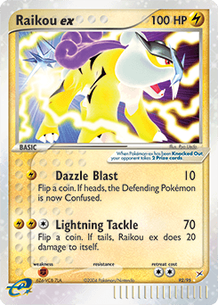 Raikou-EX Team Magma vs Team Aqua card